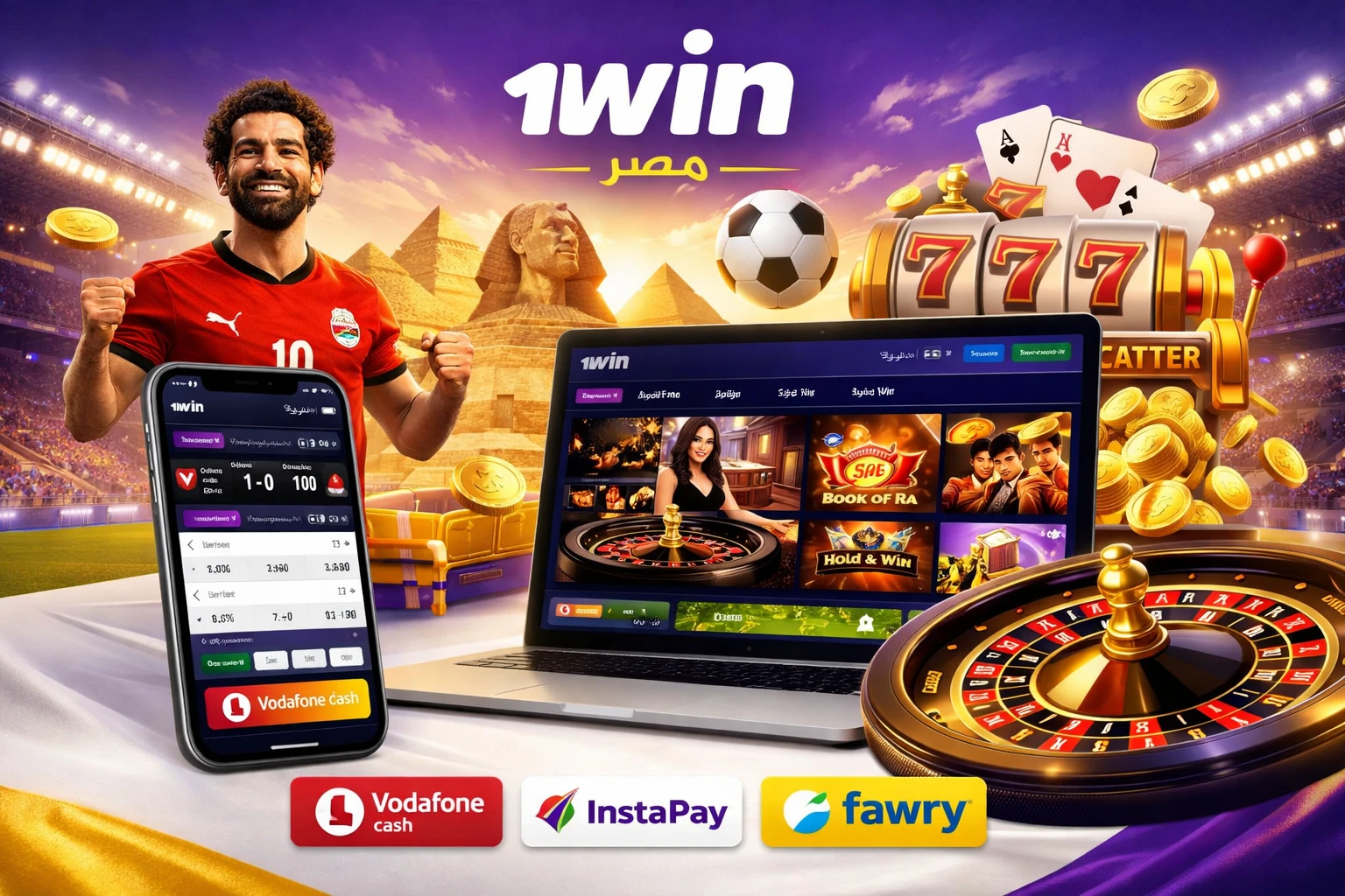1Win مصر - مراهنات وكازينو أونلاين بسرعة وسهولة